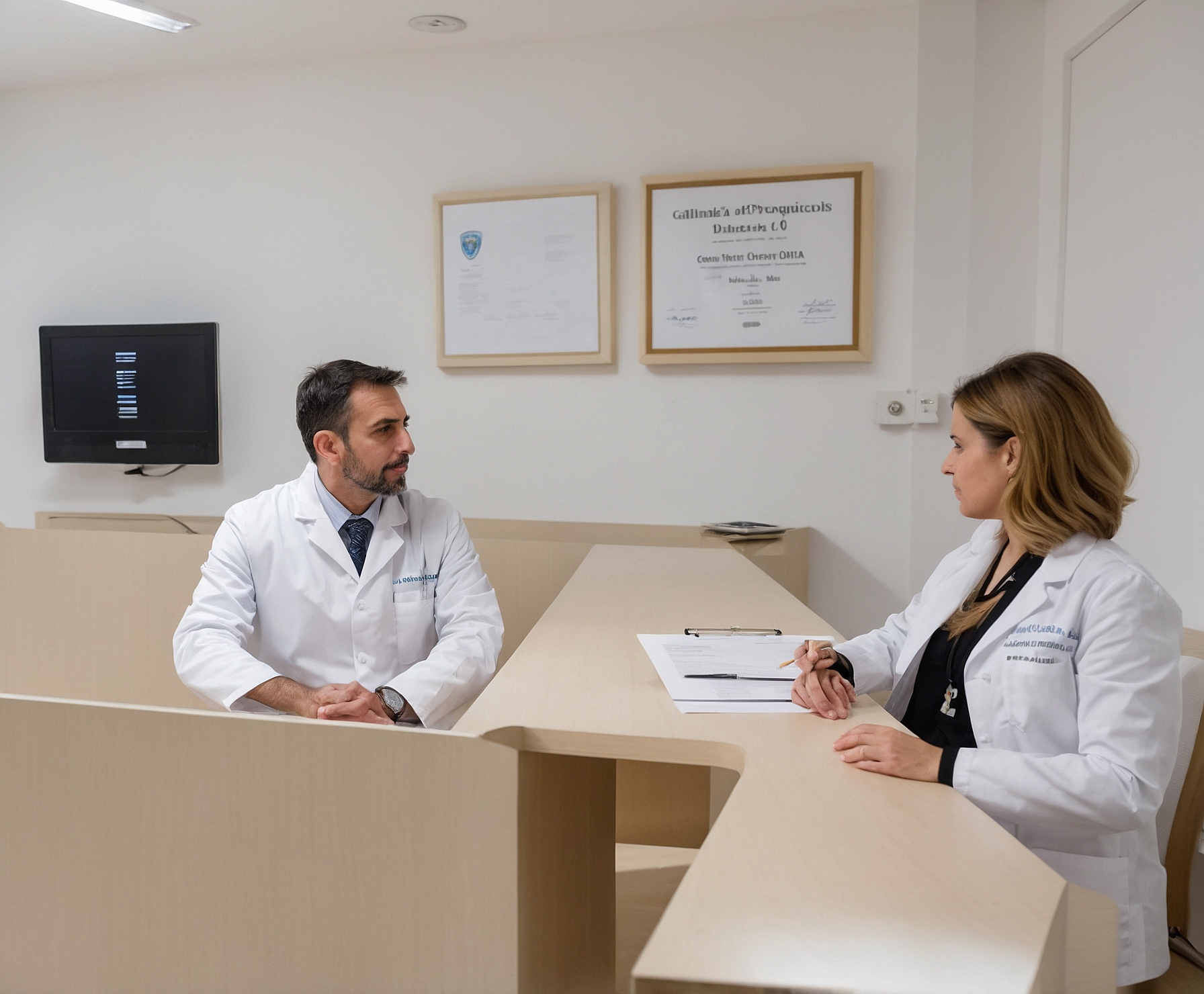 Paciente mayor en rehabilitación de columna.